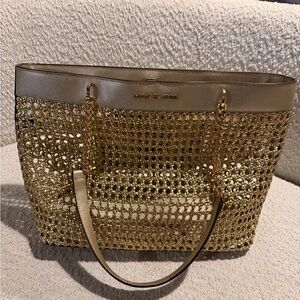 Michael Kors Shimmering Gold Tote
